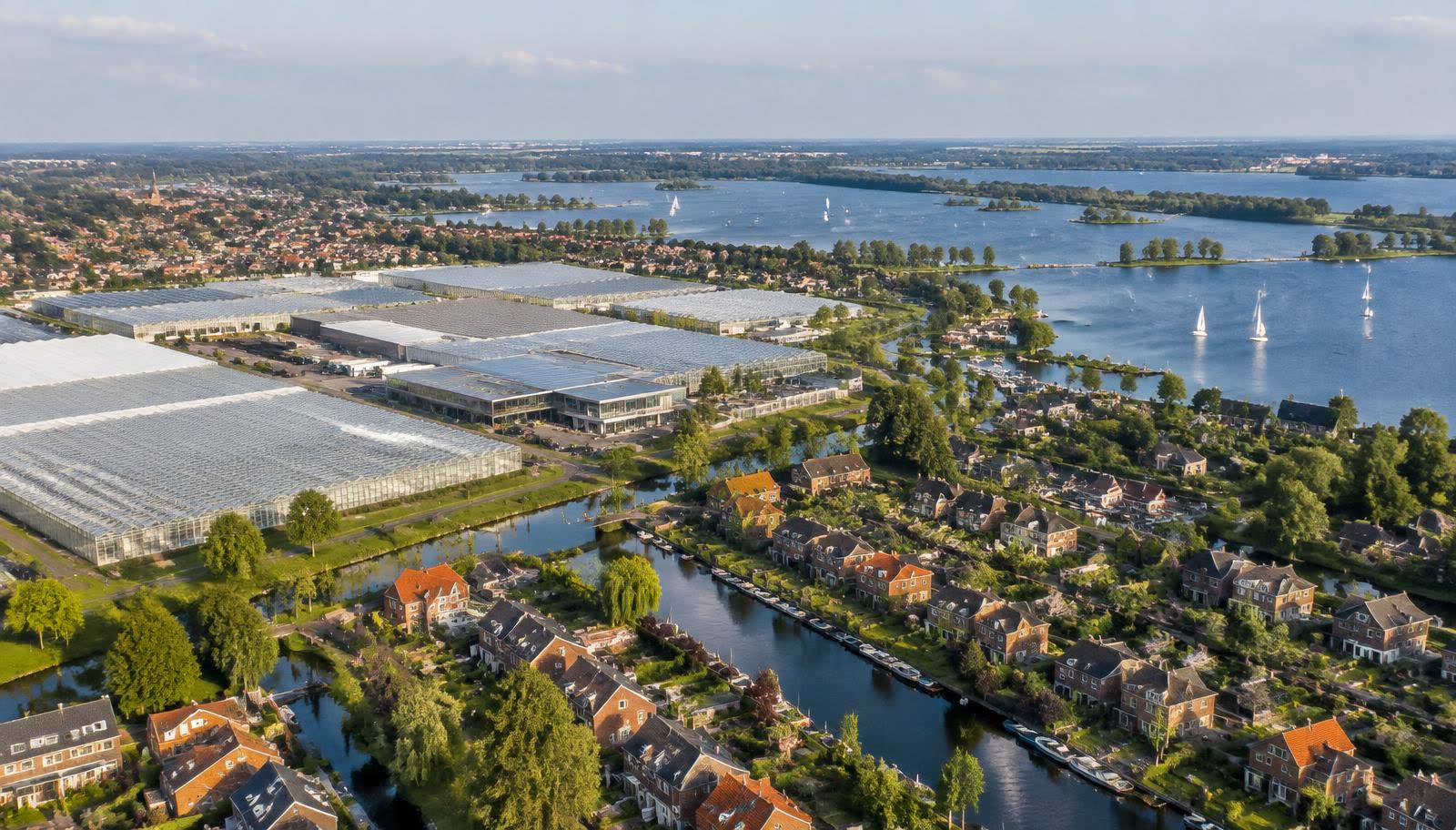 Luchtfoto van Aalsmeer
