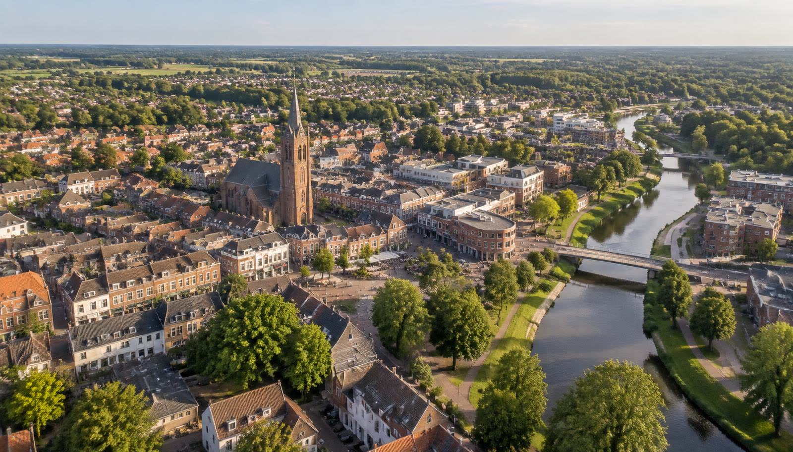 Luchtfoto van Doetinchem