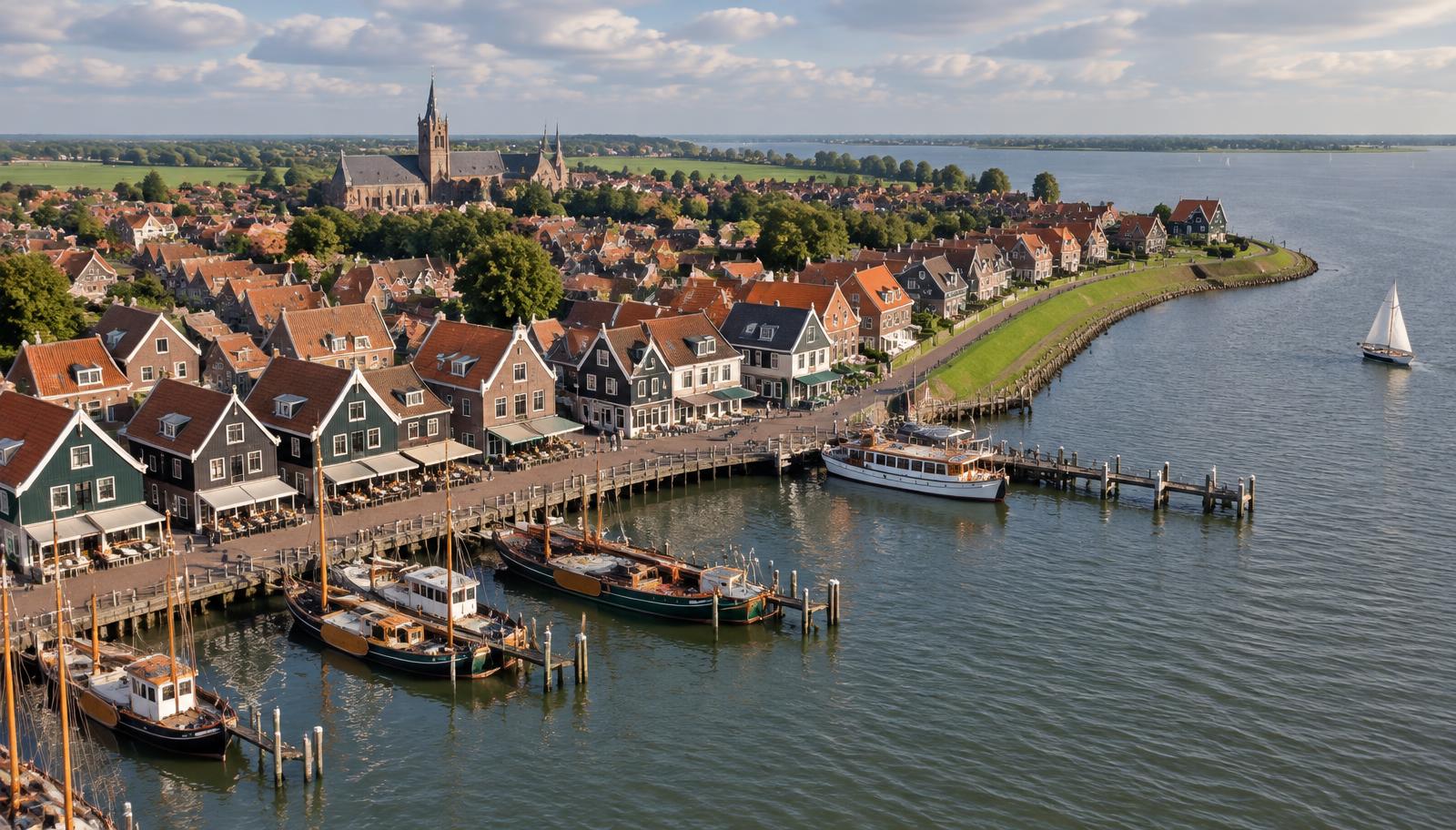 Aerial photograph of Edam-Volendam