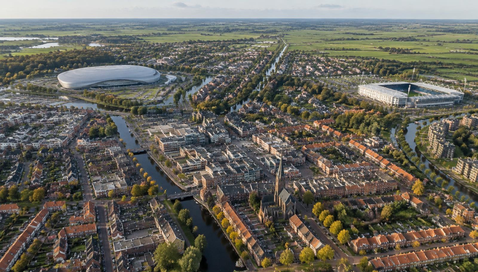 Aerial photograph of Heerenveen