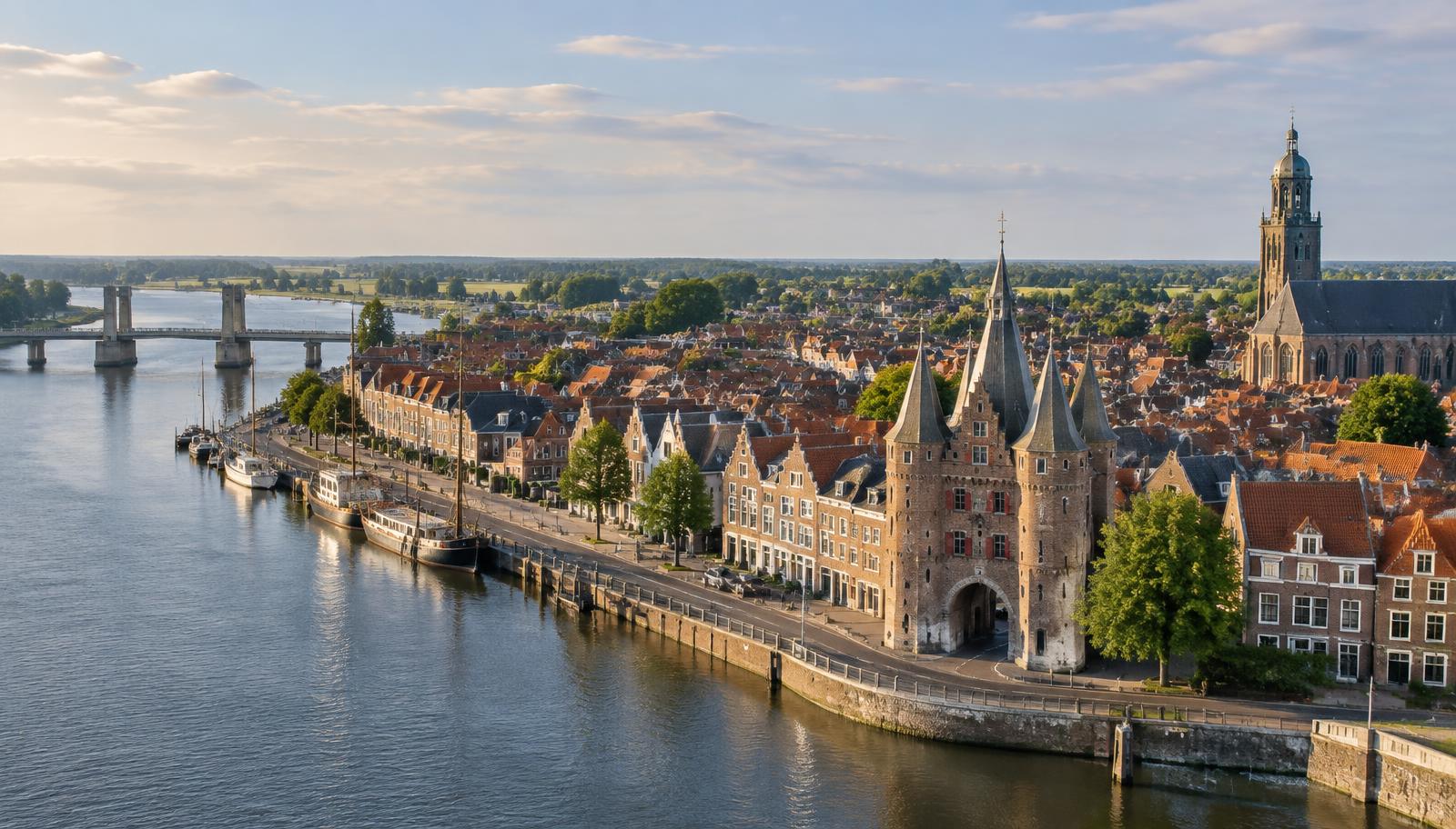 Aerial photograph of Kampen