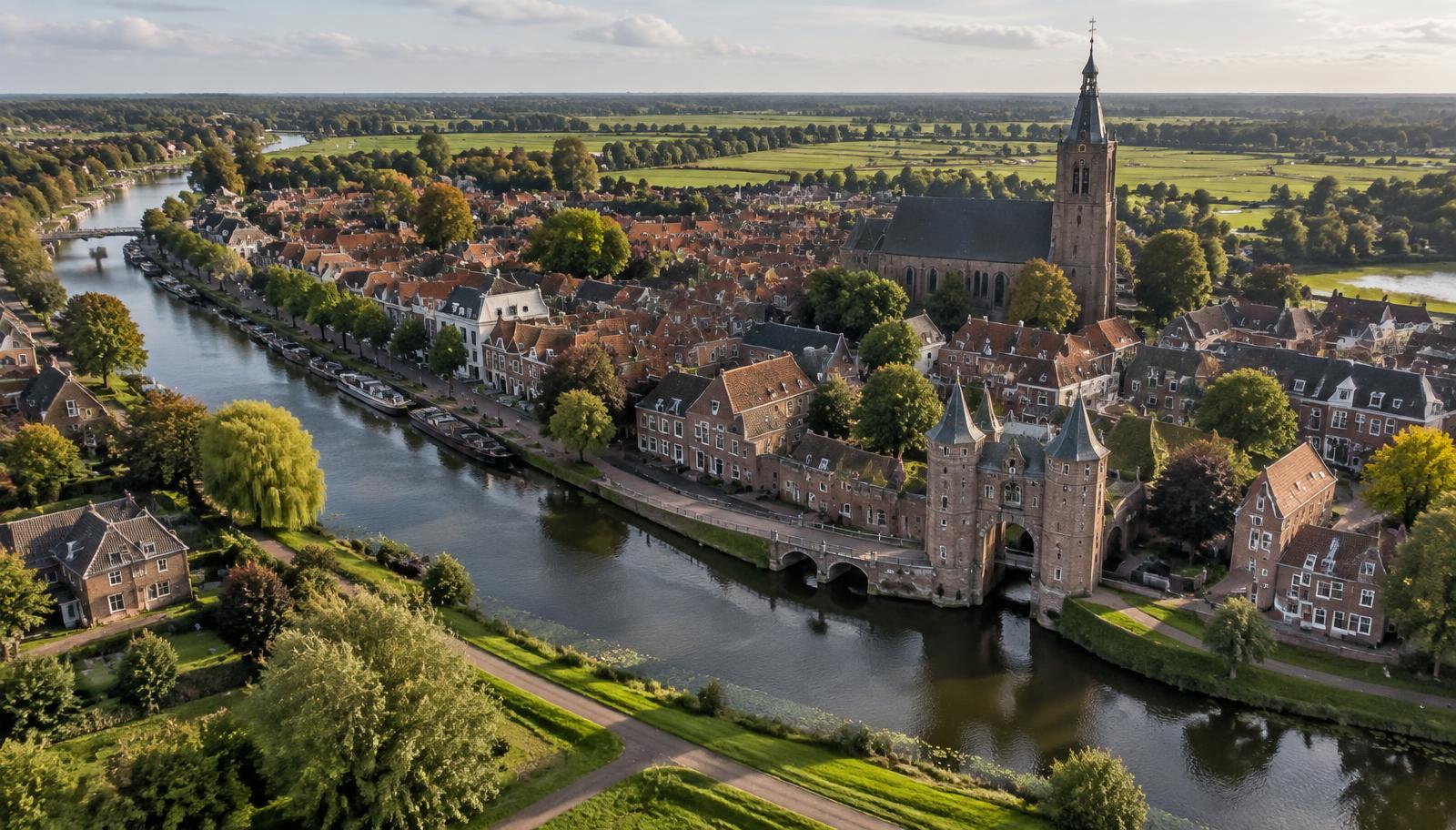 Aerial photograph of Montfoort