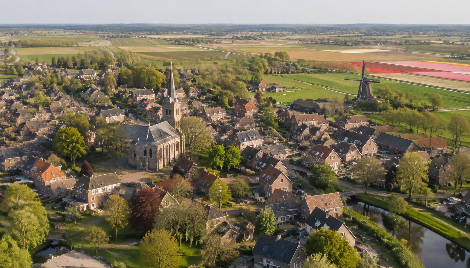 Aerial photograph of Opmeer