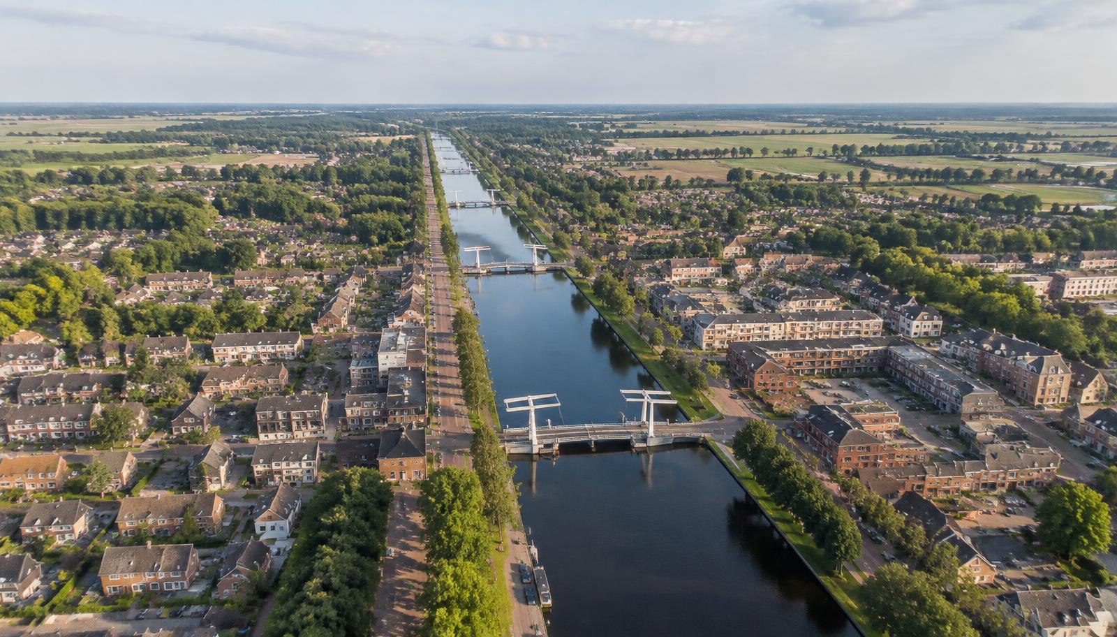 Aerial view of Stadskanaal