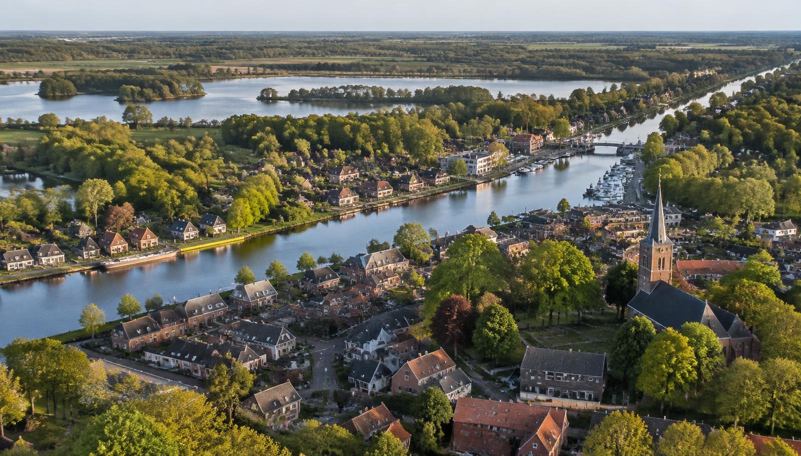 Aerial view of Tytsjerksteradiel